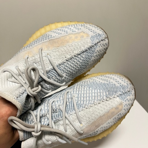 Adidas Yeezy Boost 350 V2 Cloud White Non-Reflective FW3043 US 12 - Picture 11 of 14